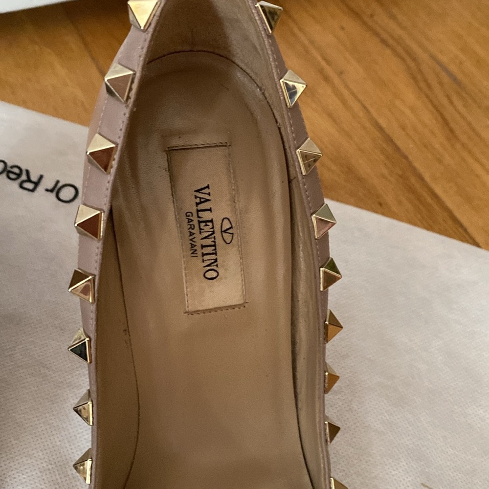 Auth. Valentino Rockstud Heels. Sz. 36. Nude. - Picture 8 of 14